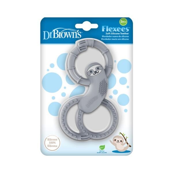 Dr. Brown's Flexees Silicone Teether Sloth Blue (copy)