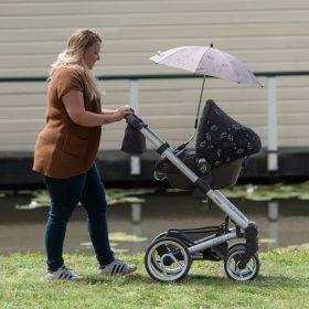 Dooky Stroller Parasol- Romantic Leaves- Beige