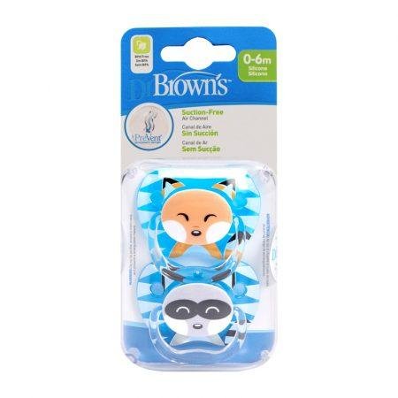 Dr Brown's Prevent Soother Boy 0-6m 2pk