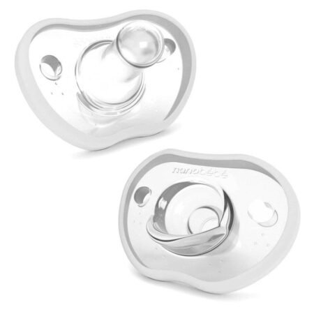 Nanobébé Flexy Soother White 0-3m 2pk