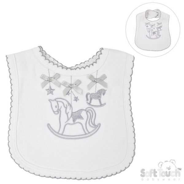 Rocking Horse & Elephant Motif Bibs