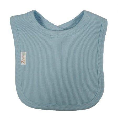 Blue Ribbed Velcro Bib