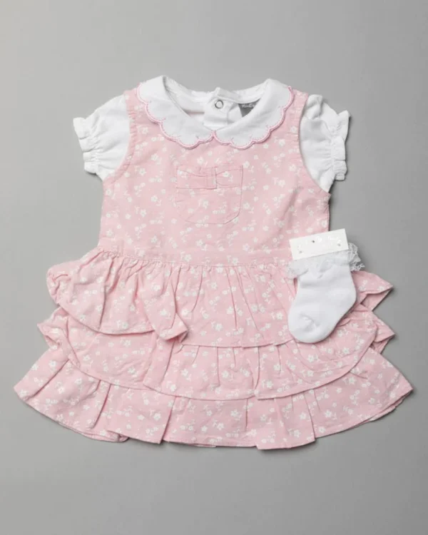 Floral Rara Dress And Sock Set