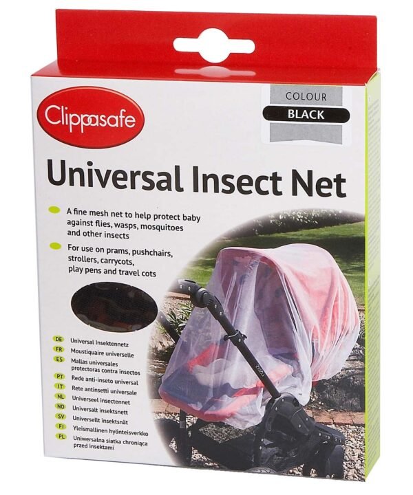 Clippasafe Stroller Insect Net Universal Black