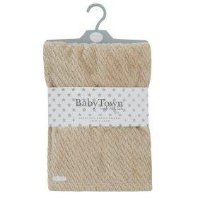 Baby Plush Blanket- Beige