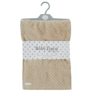 Baby Plush Blanket- Beige