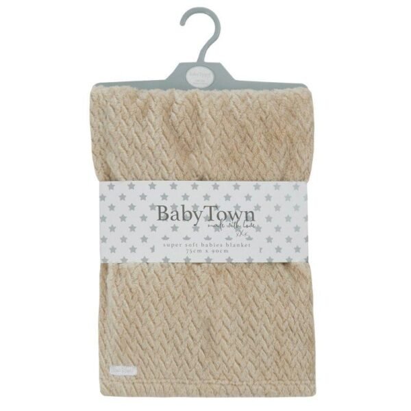 Baby Plush Blanket- Beige