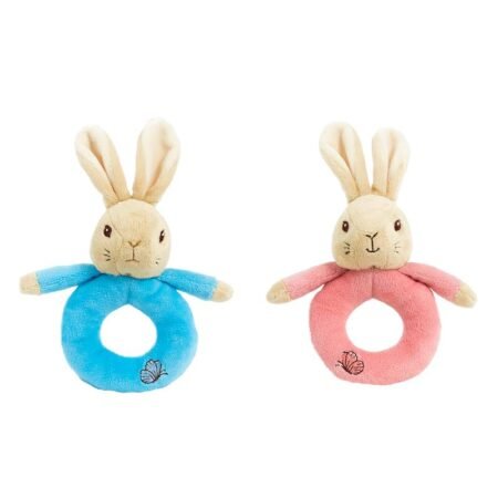 Peter Rabbit & Flopsy Bunny Plush Ring Rattles