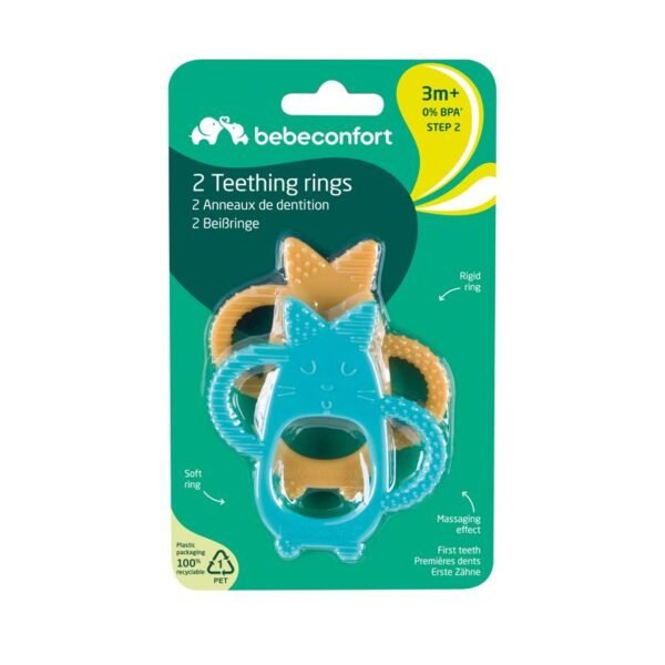 Bébéconfort Teething Rings Stage 2 First Teeth 3m+ 2pk