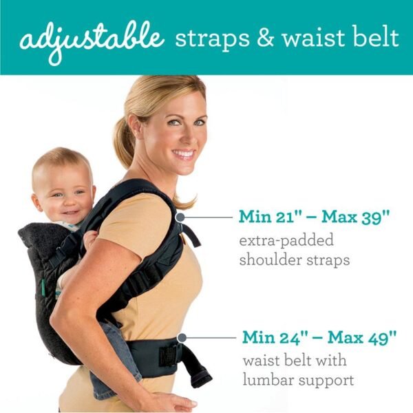 Infantino Flip Advanced 4-in-1 Convertible Baby Carrier Black