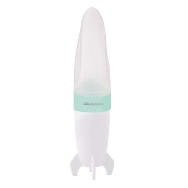 Kikka Boo Silicone Squeeze Bottle With Spoon Rocket Mint 90ml