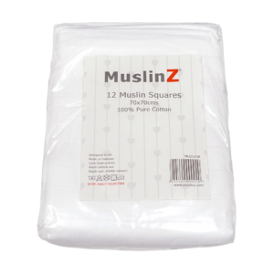 Muslinz 12 Pack Muslin Squares 70x70cm – White