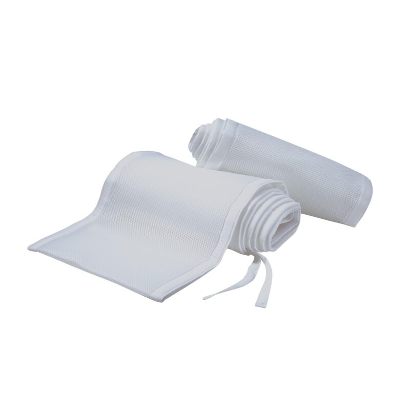 Breathable Baby Airflow Cot Liner Two Sided Grey