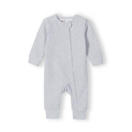 Ribbed Zip Up Baby Grow- Beige (copy)