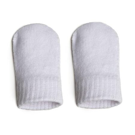 White Cotton Mittens