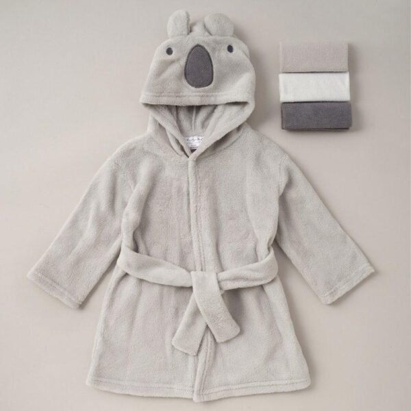 Baby Koala Dressing Gown With Washcloths