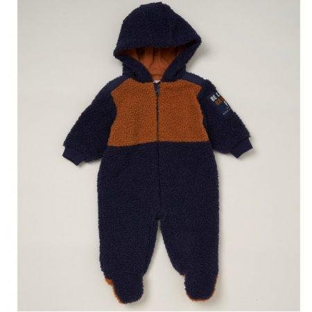 Baby Boys Sherpa Hooded Pramsuit