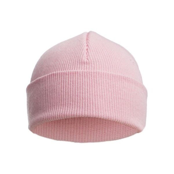 Pink Cotton Beanie Hat