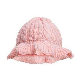 Pink Cable Knit Winter Hat