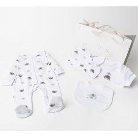 Baby Unisex Elephant 6 Piece Mesh Bag Gift Set