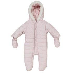 Baby Girls Snowsuit With Mittens