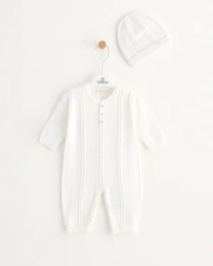 Pale Blue Baby Boy Romper Suit With Hat (copy)