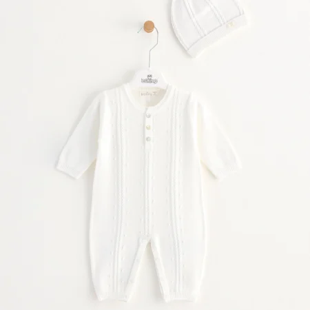 Pale Blue Baby Boy Romper Suit With Hat (copy)