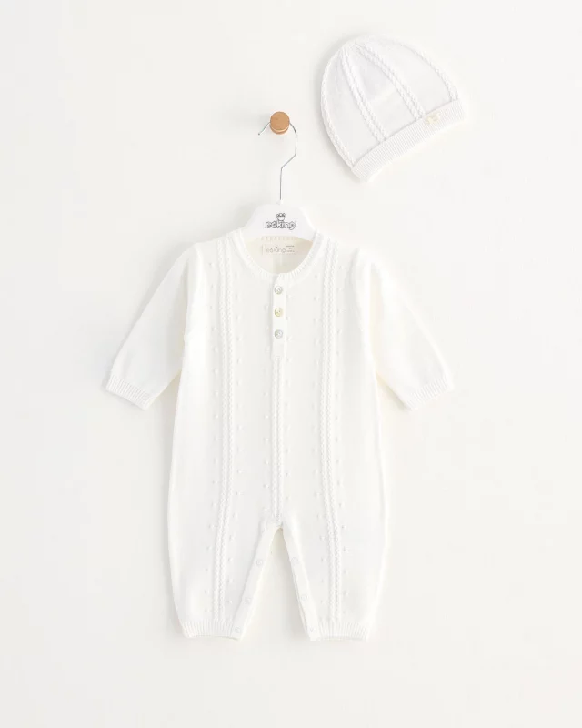 Pale Blue Baby Boy Romper Suit With Hat (copy)