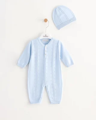 White/beige Baby Boy Romper Suit With Hat (copy)