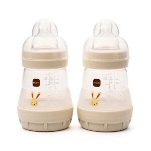 Mam Bottle Easy Start Colours Of Nature 160ml 2pk Cotton