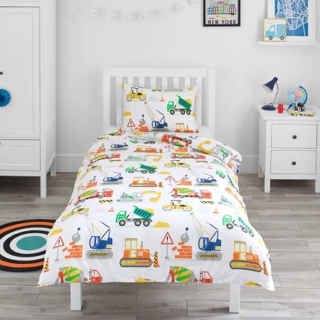 Construction Vehicles - Cot Bed Duvet Set