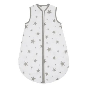Grey Stars Organic Cotton Baby Sleep Bag - 2.5 Tog