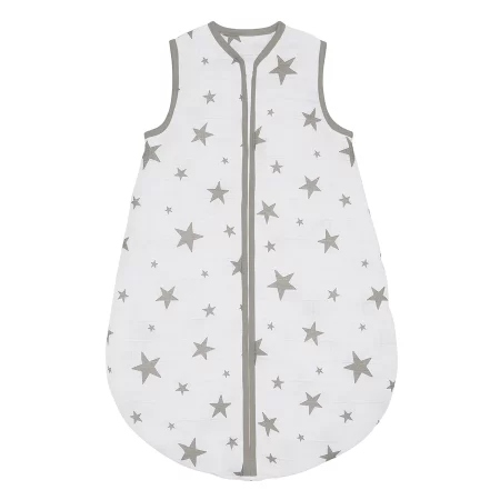 Grey Stars Organic Cotton Baby Sleep Bag - 2.5 Tog