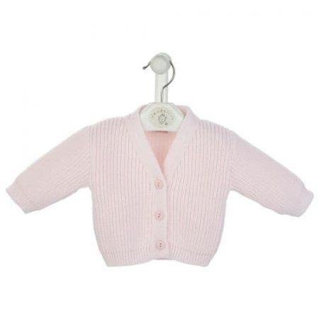 Dandelion White Ribbed Knitted Baby Cardigans