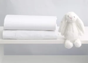 Organic Cotton Soft Jersey Cot Sheets – Pack Of 2 (60 X 120cm)