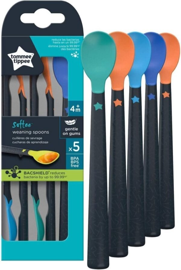 Tommee Tippee 5 Softee Weaning Spoons 4m+ 5pk