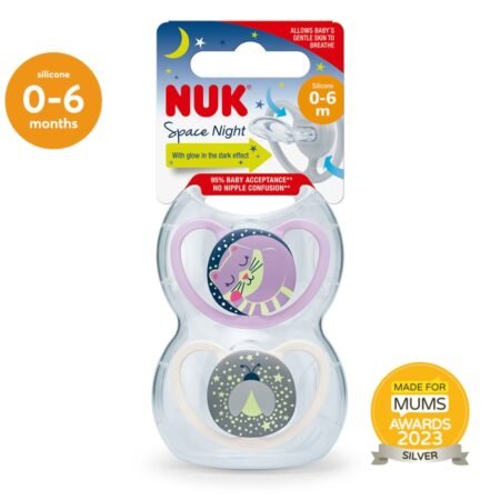 Nuk Space Night Soother, 0-6 Months.