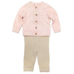 Knitted 2pc Baby Girls Outfit