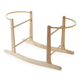 Clair De Lune Standard Rocking Moses Basket Stand- Natural