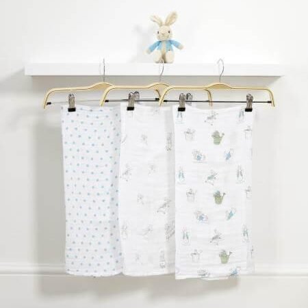 Peter Rabbit Soft Toy & Muslin Gift Set