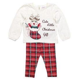 Baby Christmas Pjs- Red/white