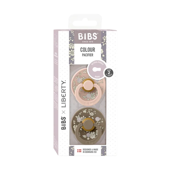 Bibs X Liberty Colour 2 Pk Capel Latex- Blush Mix- Size 1