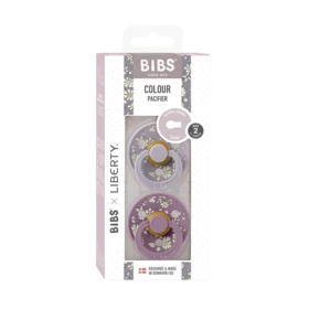 Bibs X Liberty Colour 2 Pack Eloise – Dusty Blue Mix- Size 2- Round Teat (copy)