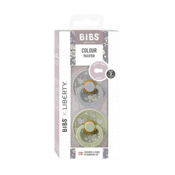 Bibs X Liberty Colour 2 Pack Capel - Sage Mix-size 1- Round Teat