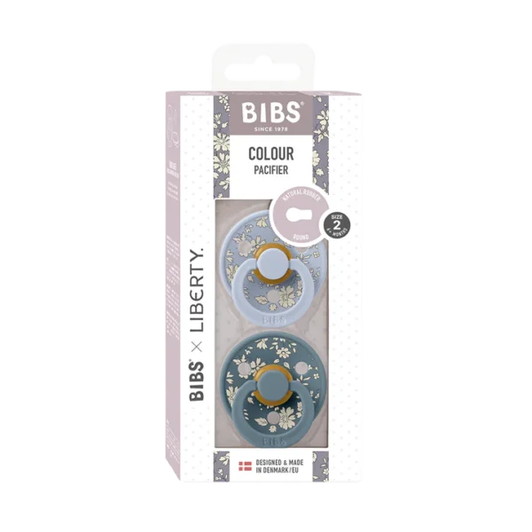 Bibs X Liberty Colour 2 Pack Eloise - Blush Mix- Size 2- Anatomical Teat (copy)