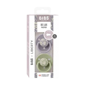 Bibs X Liberty De Lux 2 Pack Capel – Sage Mix- One Size
