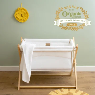 Clair De Lune Organic Folding Crib