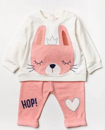 Lily & Jack Baby Girls Rabbit Jog Set