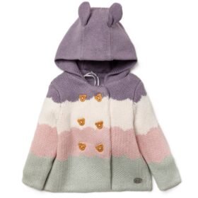 Girls Double Knit Hooded Jacket