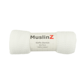 Muslinz Cotton Waffle Blanket – 90x75cm